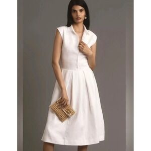 Reformation Prim Linen Dress in White‎ Size 6 MSRP $298